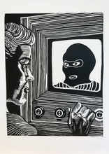 Load image into Gallery viewer, Media Fine Art Linocut Print