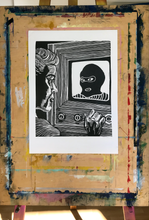 Load image into Gallery viewer, Media Fine Art Linocut Print
