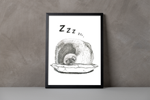 Load image into Gallery viewer, Chonky Seal A5-A3 Digital Fine Art Print SEAL Illustration