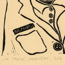 Load image into Gallery viewer, Dr Faustus Fine Art Linocut Print