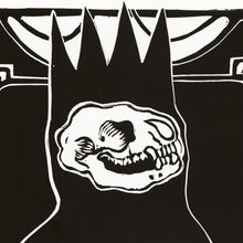 Load image into Gallery viewer, The Grim Reaper Fine Art Linocut Print