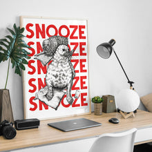Load image into Gallery viewer, Snooze A5-A2 Digital Fine Art Print SEAL Illustration