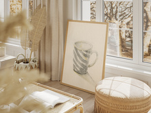 Load image into Gallery viewer, Just Coffee A3 Fine Art Print — Aquarelle Illustration
