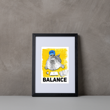 Load image into Gallery viewer, Balance A5-A3 Digital Fine Art Print SEAL Illustration
