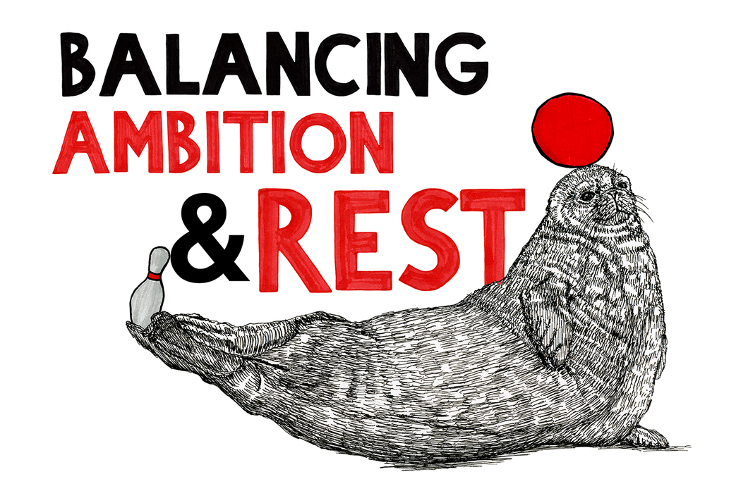 Balancing Ambition & Rest 10x15 cm Fine Art Card