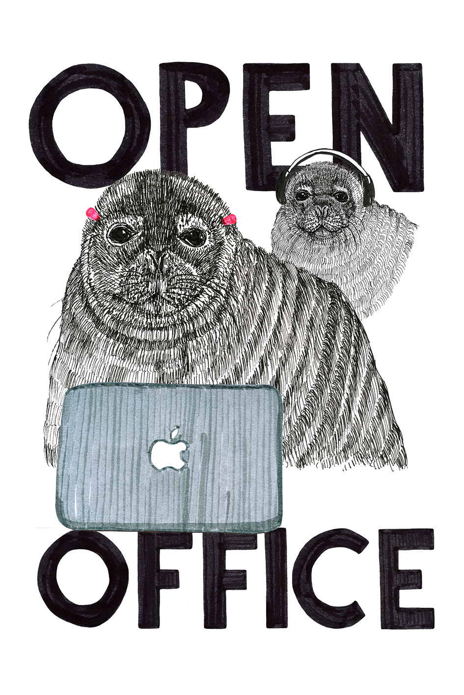 Open Office 10x15 cm Fine Art Card