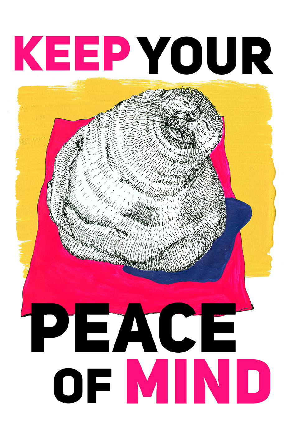 Keep Your Peace of Mind 10x15 cm Fine Art Card